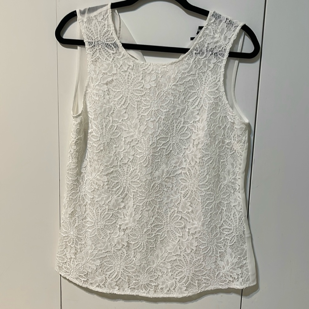 DKNY flower embossed tank